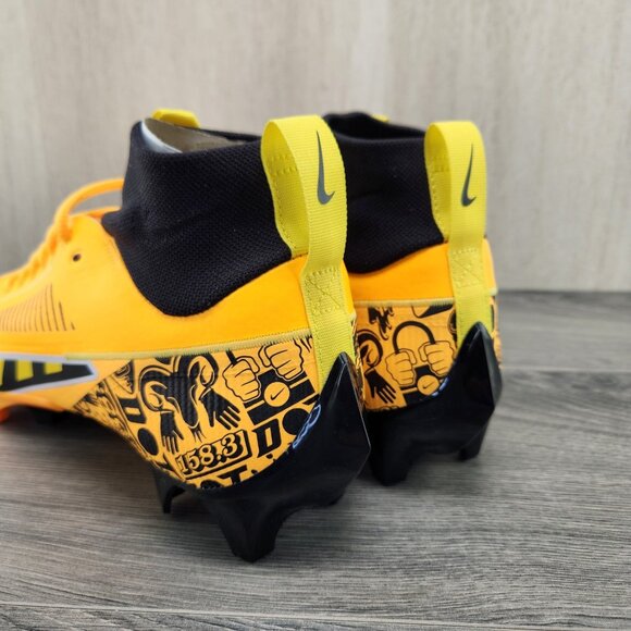 Nike Vapor Edge Pro 360 2 NRG Size 10.5 Mens Laser Orange Black Football Cleats - Picture 12 of 15